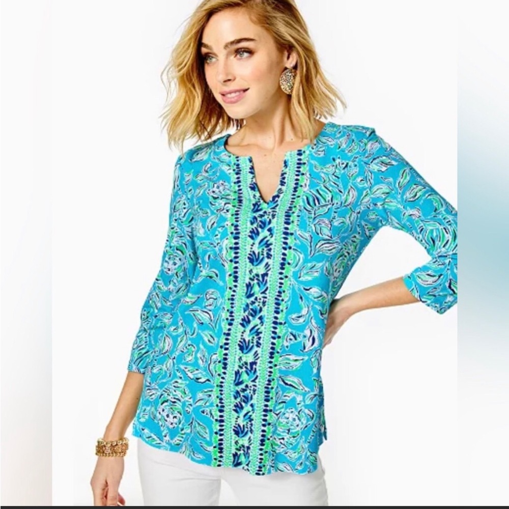 Lilly Pulitzer UPF 50+ Karina Tunic Chilly Lilly NWT